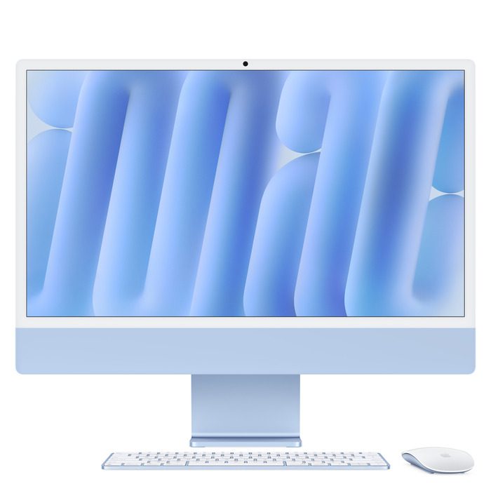 24-inch iMac with Retina 4.5k Display M4 8C CPU 8C GPU 16GB|256GB – Blue