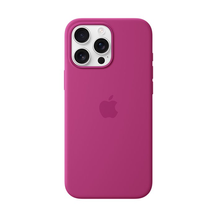 iPhone 16 Pro Max Silicone Case with MagSafe – Fuchsia