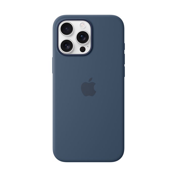 iPhone 16 Pro Max Silicone Case with MagSafe – Denim